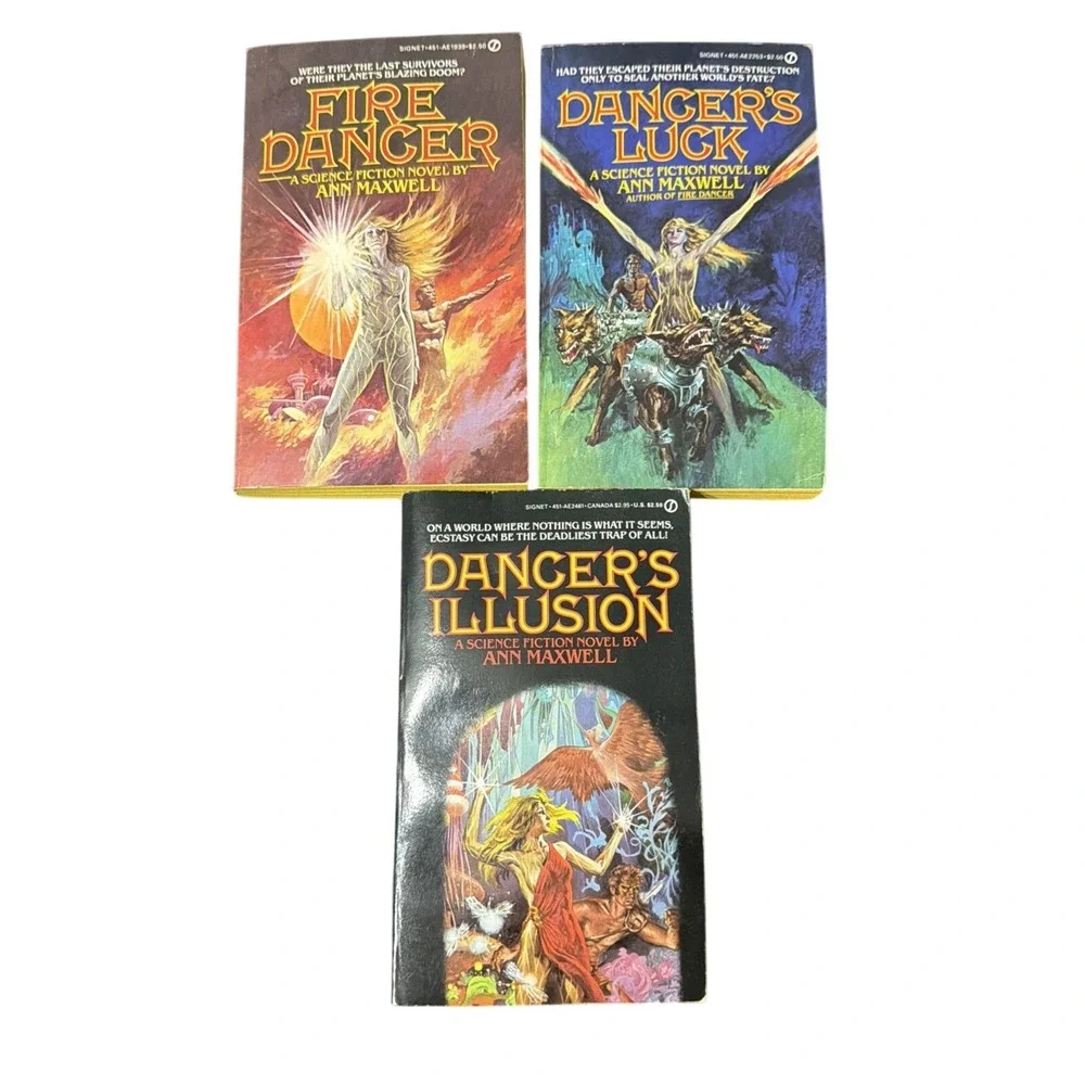 Ann Maxwell Dancer Trilogy Complete Books 1-3 paperback First Run 1983